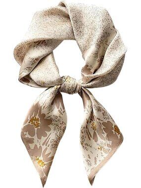 Satin Bandanas Head A11 Khaki Scarf Women Lightweight Silk Hair Wrap Sleep Scarf
